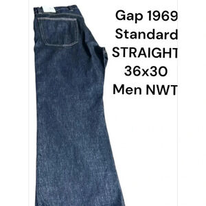 Gap jeans,men 36x30,Gap 1969. Straight standard jeans . NWT . Exc cond.Dark blue